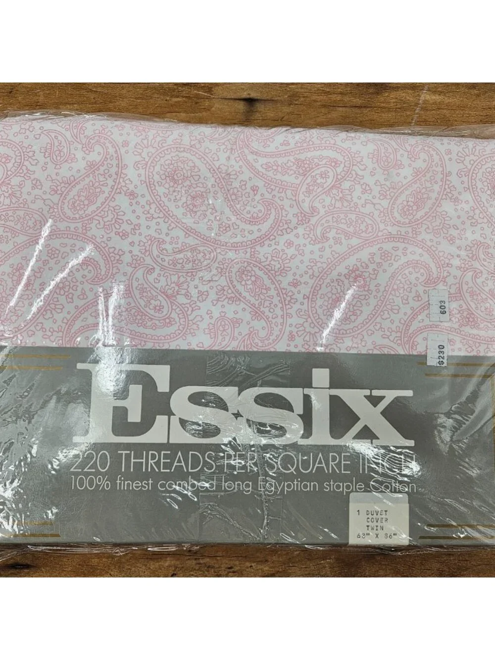 New Essix Pink Paisley Duvet Cover Twin Size Egyptian Cotton Belgium
